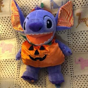 Build A Bear Disney WICKED MISCHIEF Halloween STITCH In Pumpkin Costume w/ SOUND